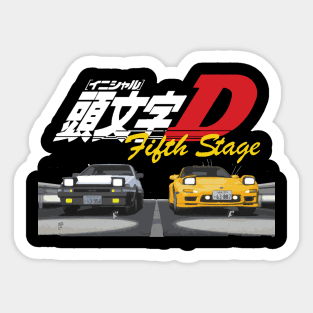 Initial D FD RX7 fifth stage Drifting - Keisuke Takahashi's vs takumi 86 Sticker